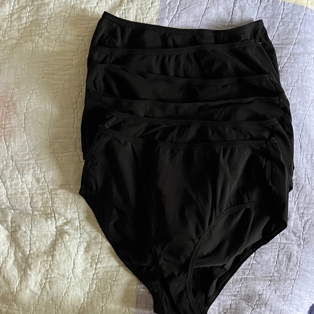 Organic cotton PACT Black High-Waisted Briefs